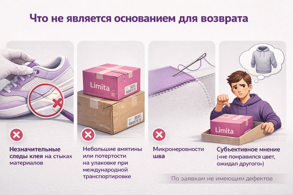 Что не является основанием для возврата